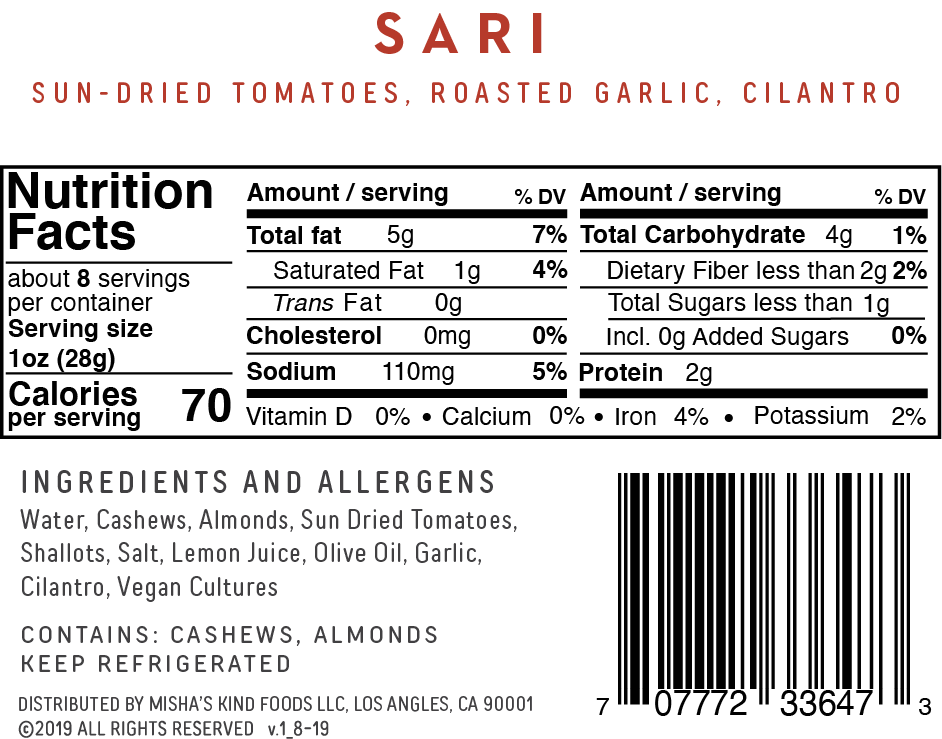 
                  
                    Sari Non-Dairy Cream Cheese
                  
                